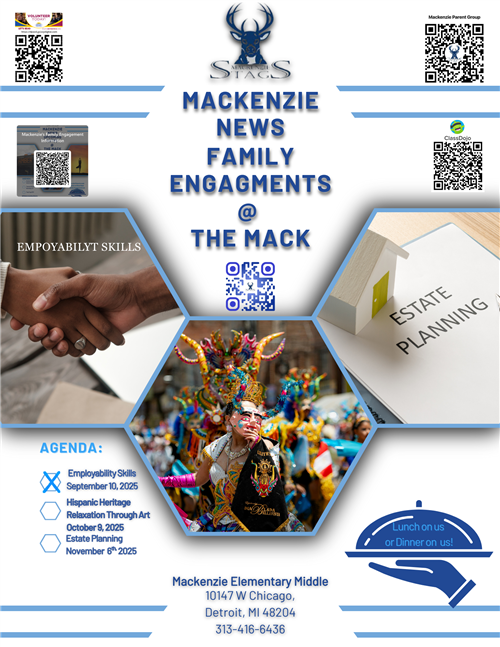 Family Engagement dates for September-November 